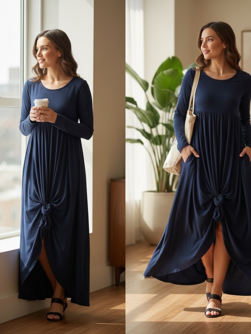 Inin Navy Maxi Dress